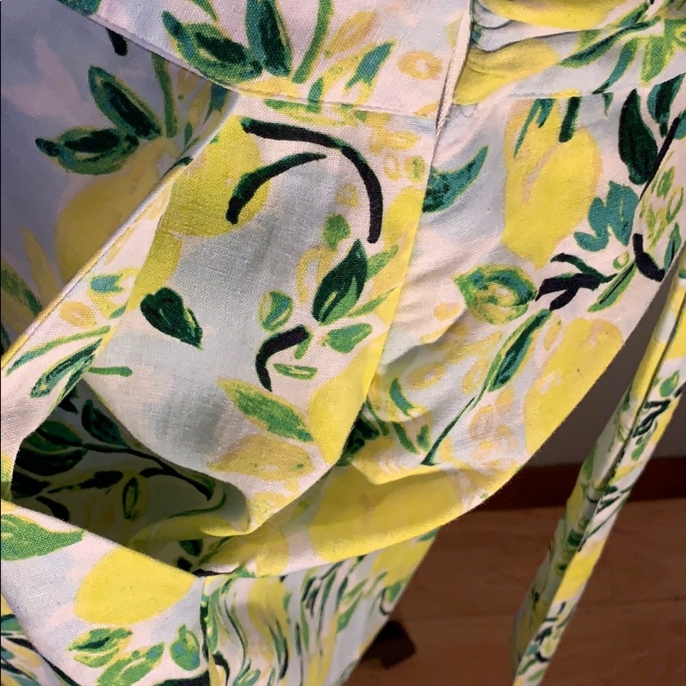 1901 Tie Front Lemon Print Mini Dress - Picture 8 of 14